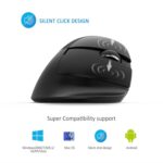 Bluetooth 4.0 & 2.4GHz Dual Mode Ergonomic Rechargeable Silent Click Vertical Mouse
