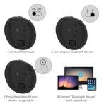 Bluetooth 4.0 & 2.4GHz Dual Mode Ergonomic Rechargeable Silent Click Vertical Mouse