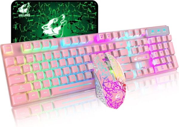 Wireless RGB Gaming Keyboard and Mouse Combo