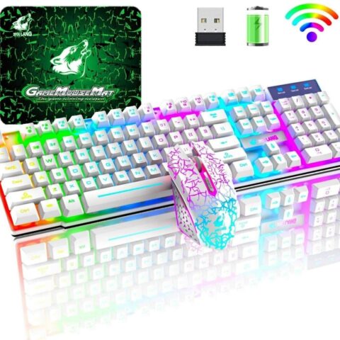 Wireless RGB Gaming Keyboard and Mouse Combo